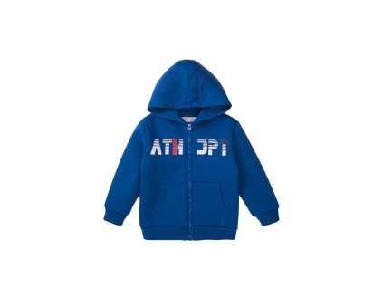 Mikina chlapecká s kapucí, Minoti, 7BZTHRU 2, modrá - 80/86