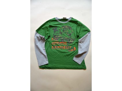 tričko chlapecké s dlouhým rukávem, Wendee, ozfb101639-1, zelená - 98