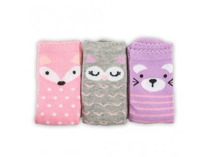 veselé ponožky FUNNY dívčí - 3pack, Pidilidi, PD0135-01, holka - 23-26