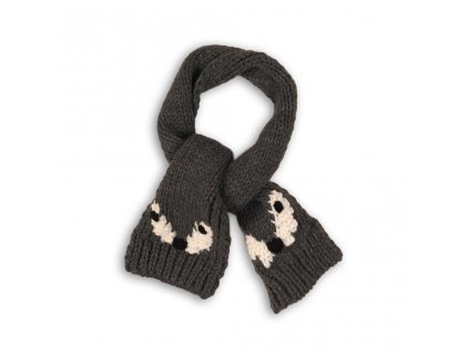 Šála zimní pletená, Minoti, LIMIT 22, šedá - 0-12m