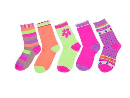Dětské barevné ponožky, Pidilidi, PD513, holka - 19-23