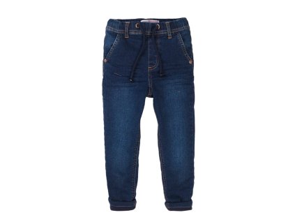 Kalhoty chlapecké podšité džínové s elastanem, Minoti, 7BLINEDJN 2, modrá - 80/86