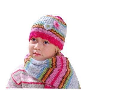 čepice dívčí pletená, Bugga, PD377, mix - 1/2let