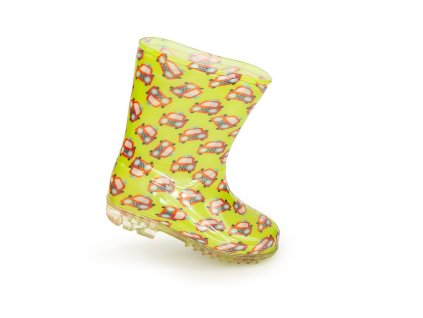 chlapecké holínky PVC - potisk autíčko, Pidilidi, PL0037-19, zelená - 22