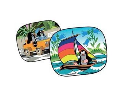 Stínítko do auta 2X Krtek a motorka, WIKY, 170809