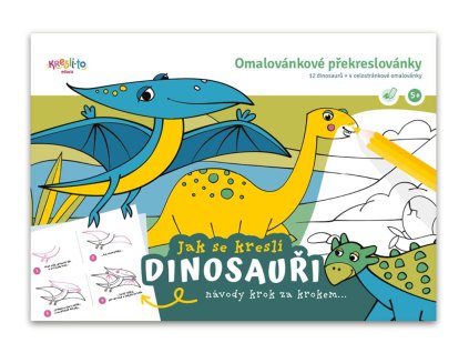 Pracovní sešit Učím se malovat - Dinosauři, Kresli.to, W011346