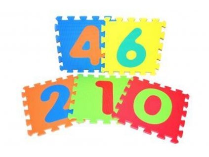 Měkké puzzle bloky číslice, WIKY, W118620