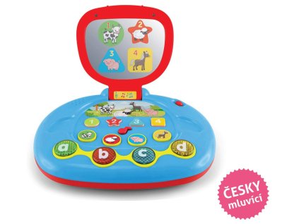 Dětský počítač 20x16 cm - mluví česky, český obal, MAAMAA, W028808