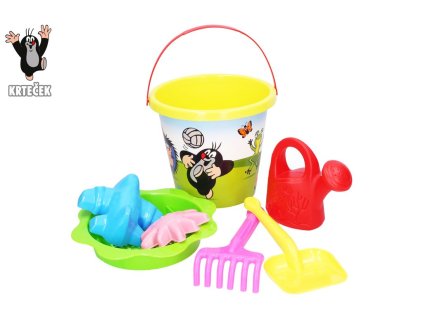 Písek sada Krtek velká 3,5 L žlutá, Wiky, W013253