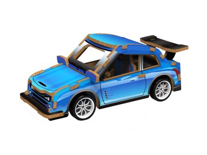 3D puzzle dřevěné - Závodní auto 13 cm, Wiky kreativita, W035432