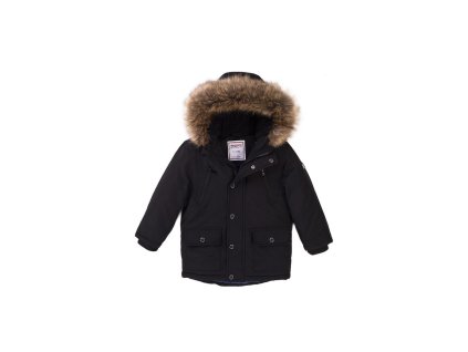 Kabát chlapecký Parka, Minoti, Stereo 2, černá - 104/110