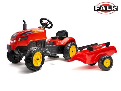 Šlapací traktor 2046AB X-Tractor s vlečkou a otvírací kapotou, Falk, W006411