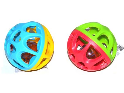 Míč s chrastítkem 9 cm, 2 druhy, PLAYGO, W100492