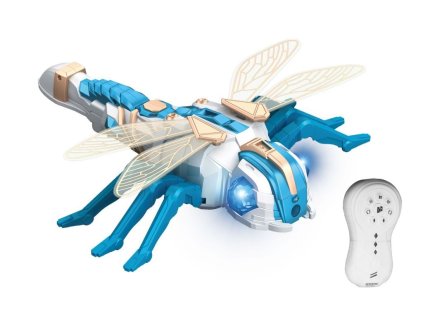 Vážka kouřící RC na dálkové ovládání 33 cm, Wiky RC, W039080