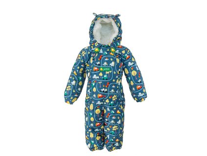 Overal chlapecký s kožíškem, Pidilidi, PD1157-02, modrá - 80