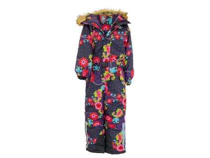 Dívčí lyžařská kombinéza LODI, Pidilidi, PD1149-06, vínová - 98