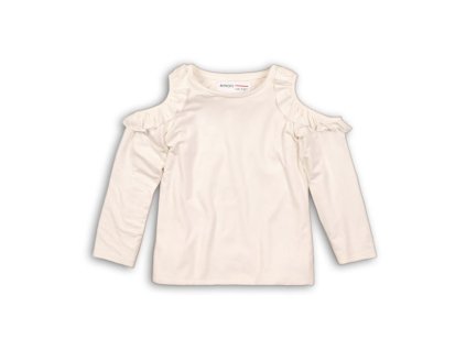 Tričko dívčí s dlouhým rukávem a holými rameny, Minoti, PETAL 9, holka - 128/134 (Varianta 146/152)