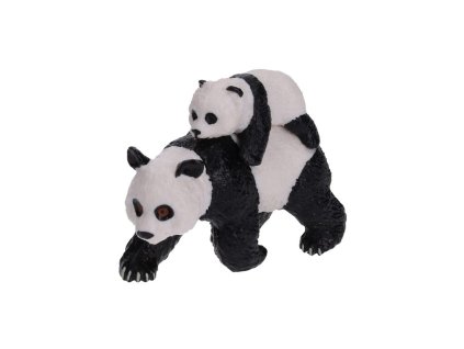 C - Figurka Panda s mládětem 8 cm, Atlas, W101912