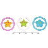 Chrastítko - kruh s hvězdičkou, kytičkou, Profibaby, W105165