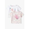 Tričko kojenecké s krátkým rukávem 2pack, Minoti, tulip 2, Holka - 68/74