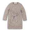 Šaty dívčí úpletové, Minoti, WISTFUL 5, šedá - 128/134