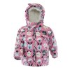 bunda zimní dívčí s kožíškem, Pidilidi, PD1130, růžová - 80