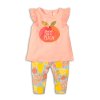 Kojenecký set dívčí - tričko a kalhoty, Minoti, Fruits 4, růžová - 80/86