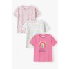 Tričko dívčí s krátkým rukávem 3pack, Minoti, 14tee 50, Holka - 80/86