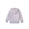 Mikina dívčí s kapucí, Minoti, 8GZTHRU 2, šedá - 80/86