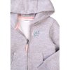 Mikina dívčí s kapucí, Minoti, 8GZTHRU 2, šedá - 80/86