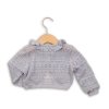 Svetr dívčí bolerko, Minoti, PRAIRIE 2, šedá - 68/80
