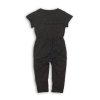 Overal dívčí s krátkým rukávem, Minoti, SUPER 10, černá - 98/104