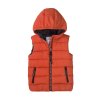 Vesta chlapecká Puffa s kapucí, Minoti, 7BGILET 11, oranžová - 80/86