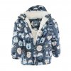 bunda zimní chlapecká s kožíškem, Pidilidi, PD1130-02, modrá - 80