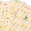 Body kojenecké 2pack, Minoti, ABC 5, bílá - 56/62 (Varianta 56/62)