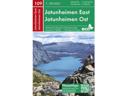 109 Jotunheimen East, Jotunheimen Ost 1: 50 000