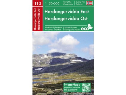 113 Hardangervidda East 1: 50 000