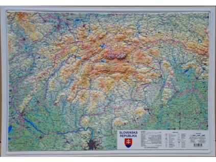 Slovensko plastická reliéfna mapa 1: 450 000