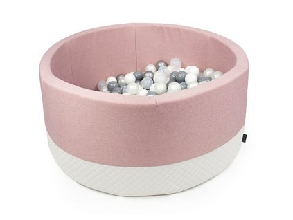 bazen pro děti s kuličkami růžový