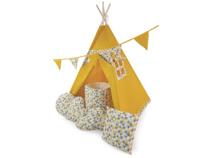 dětský stan teepee stan týpí hořticový vzor 4