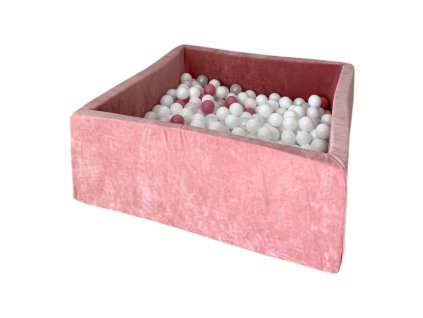 bazen ctverec velvet ruzovy