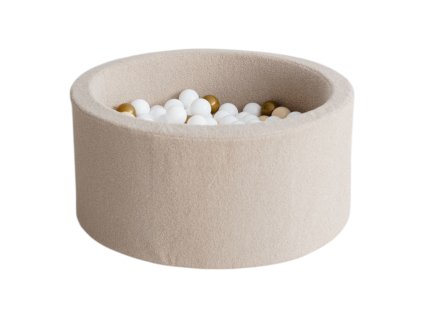 kulaty bezovy bazen s kulickama