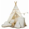 dětský teepee stan týpí ecru