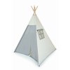 dětský stan teepee stan týpí krémový šedý 3