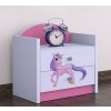noční stolek jednorožec
