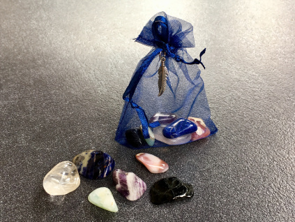 11346 3 ametyst chryzopal turmalin kristal achat sodalit balicek mineralu