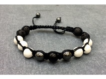 SEBEVĚDOMÍ / SEBEDŮVĚRA / ROZVOJ OSOBNOSTI náramek shamballa mix, kulička 8 mm