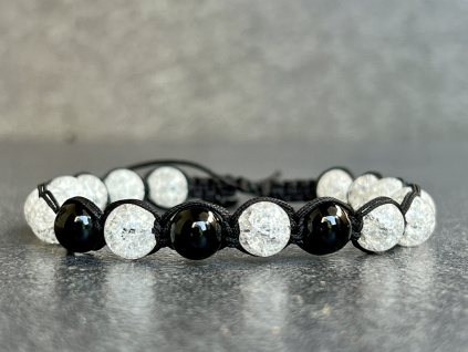 13017 1 naramky z mineralu a polodrahokamu naramek shamballa z achatu a kristalu sperky z kristalu a ametystu