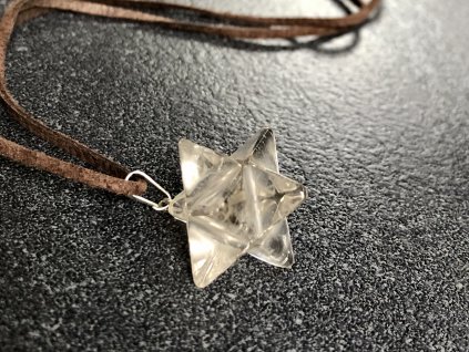 křišťál merkaba přívěsek