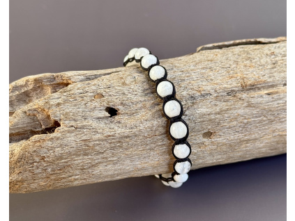 15912 7 naramky z mineralu a polodrahokamu naramek pleteny shamballa z mesicniho kamene bileho sperky s mesicnim kamenem